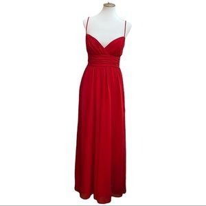 Alfred Angelo Red Jumpsuit/Maxi Dress Combo In Beautiful Excellent Condition